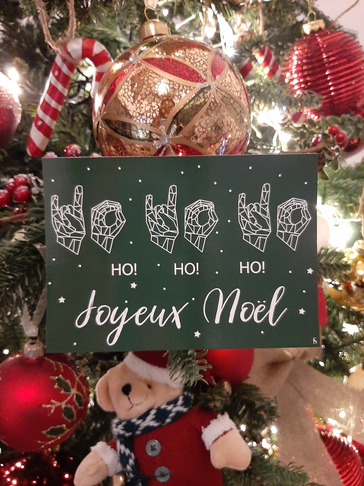 Ho! Ho! Ho! Joyeux Noël (vert)
