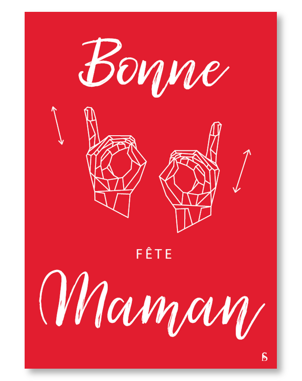 Carte "Bonne fête Maman"