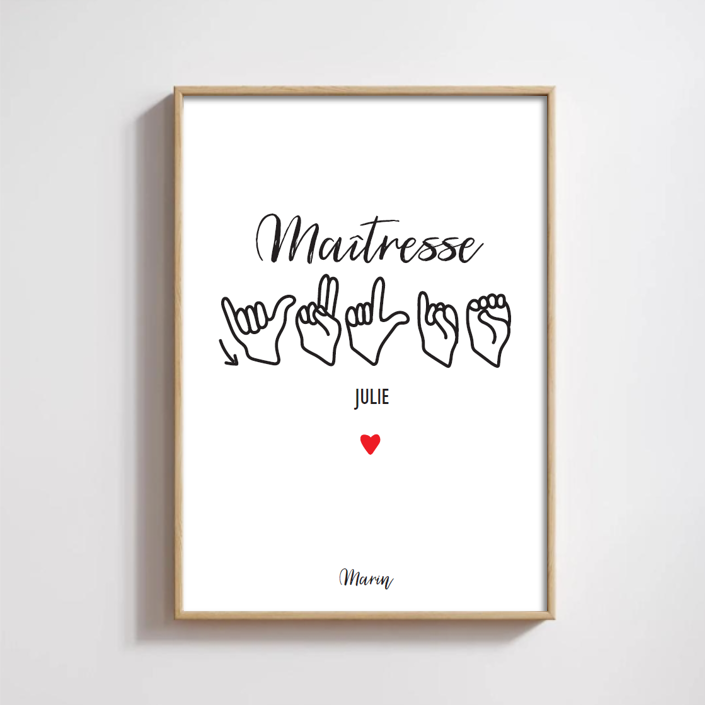 Maîtresse/Maître/ATSEM (modèle 2)