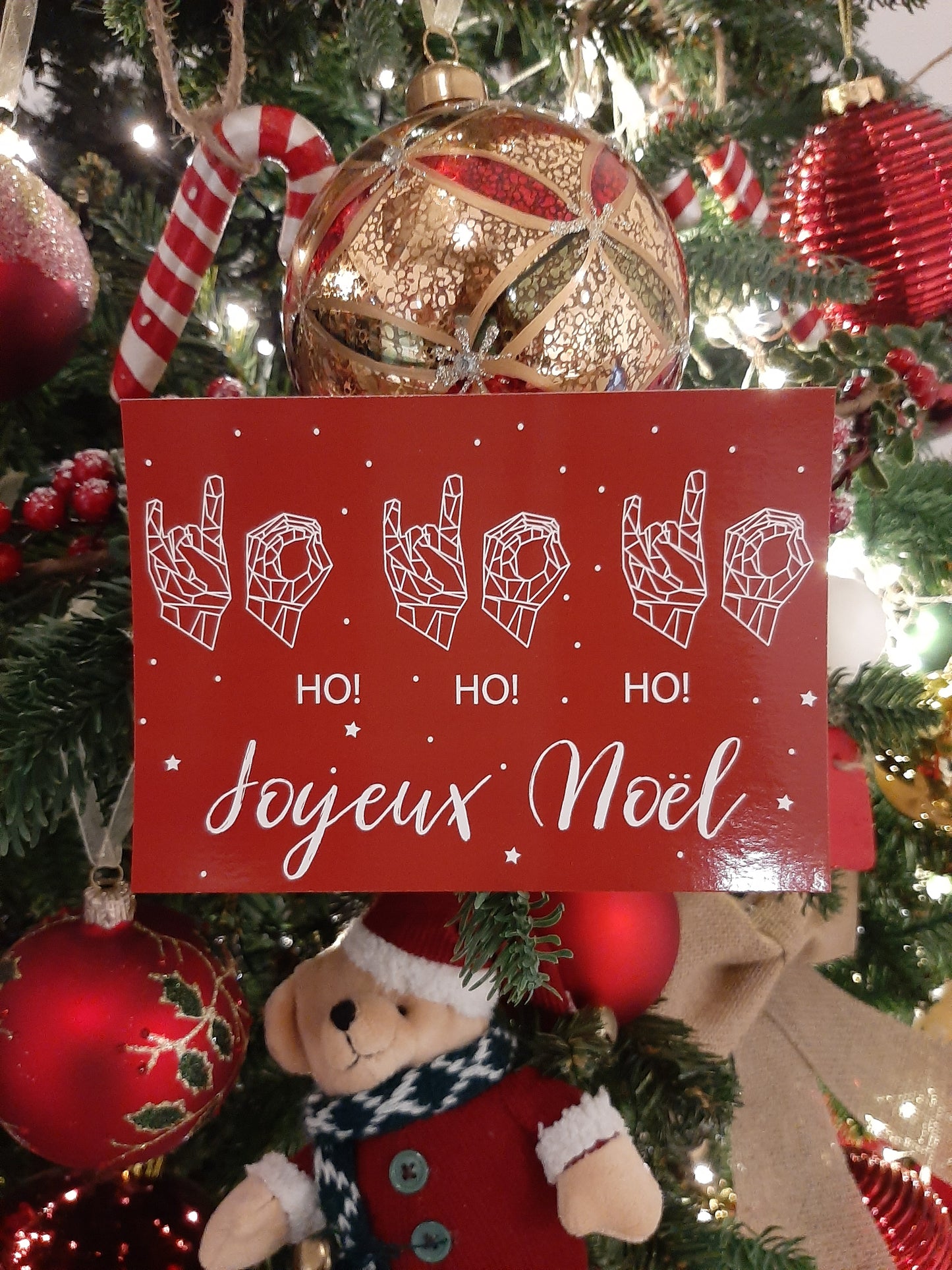 Ho! Ho! Ho! Joyeux Noël (rouge)