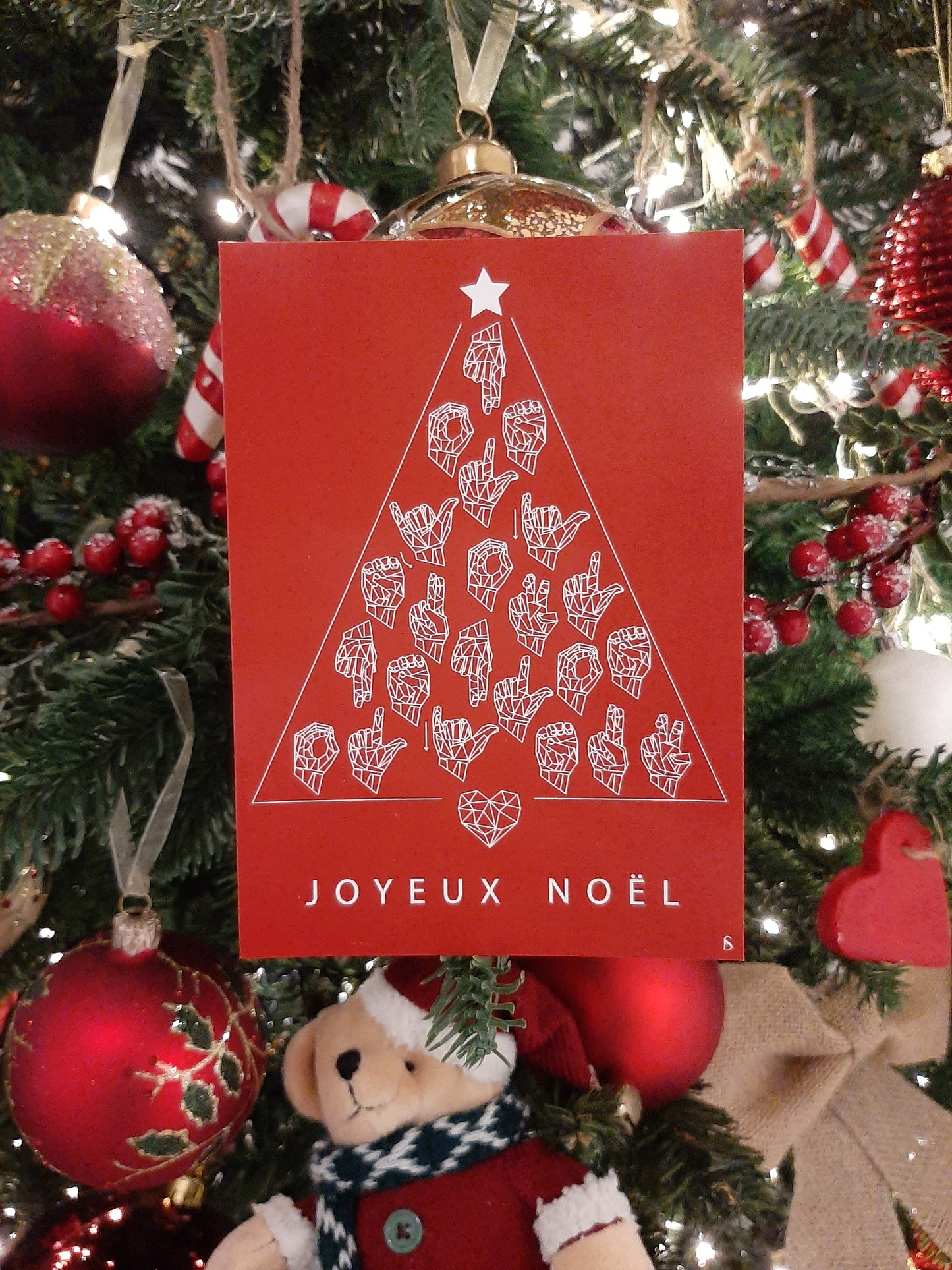 Joyeux Noël (sapin rouge)