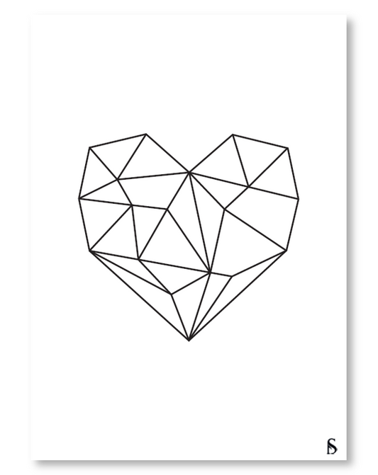 Carte Cœur (blanc)