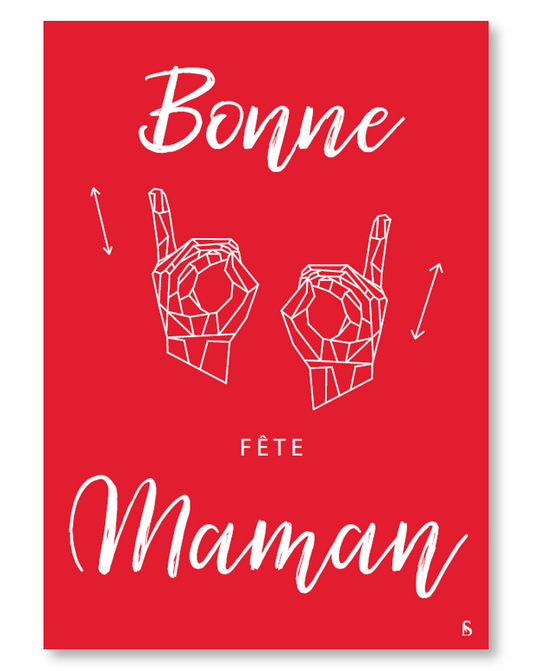 Carte "Bonne fête Maman"