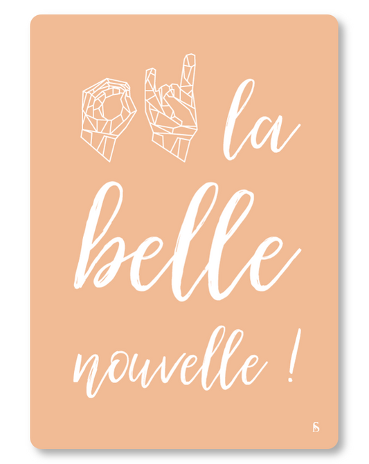 Carte "Oh la belle nouvelle!"