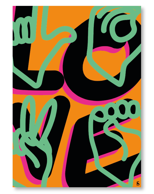 Love Tag Orange