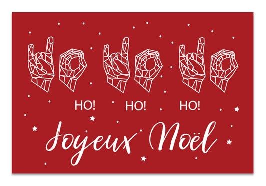 Ho! Ho! Ho! Joyeux Noël (rouge)