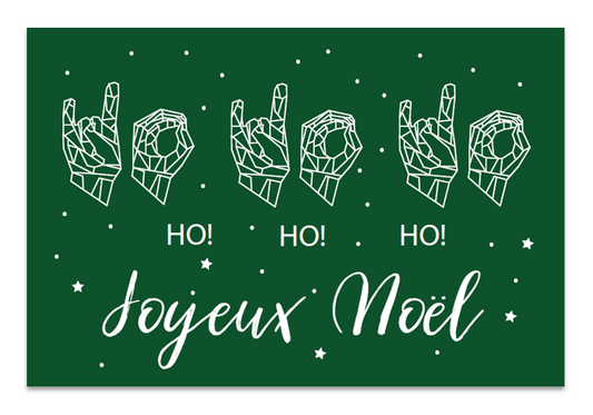 Ho! Ho! Ho! Joyeux Noël (vert)