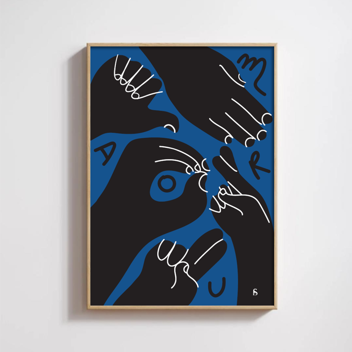 L'Amour en bleu foncé